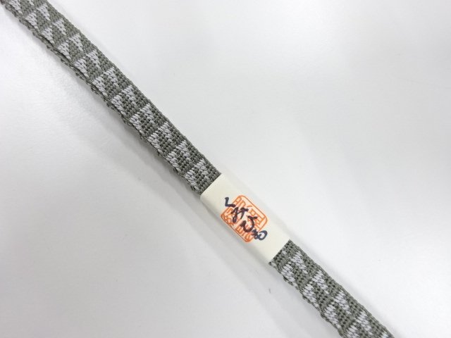  未使用品　正絹　帯留め用　手組三分紐